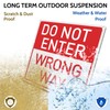 BTHUKO 12 x 12 inch “Do Not Enter - Wrong