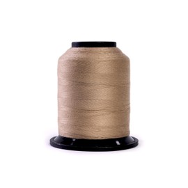Finesse Thread Solid Colors | 100 % poliéster, 3 capas, 50 wt, conos de hilo | 100 % poliéster para acolchado y coser (bronceado desierto, 1,100 yardas)