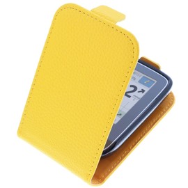 foto-kontor Case Compatible with Abbott Freestyle Libre 3 Case Flip Style Yellow Protective Case