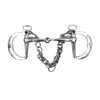 Equine Smile ES0072 Kimblewick Spring Bit Simple Broken Stainless Steel