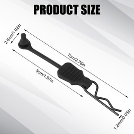 lasuroa RC Cars Body Clips, Body Mounts with Car Shell Buckle Rubber Pull Tabs & Stainless Hole Puncher Accessories for Traxxas Arrma Redcat Axial