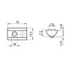 10x T-Slot Nut V 8 St Slot 8 - Type