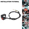 ABCERRSI Motorcycle Handlebar Switch,Dirt Bike Start Switch Engine Stop Button