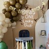 One Lucky Duck Banner - Duck Hunting Decor Gold Banner,
