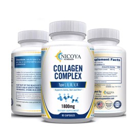 100% Natural Collagen Peptides Anti Aging Skin Collagen Pills- l, ll, lll, V, X