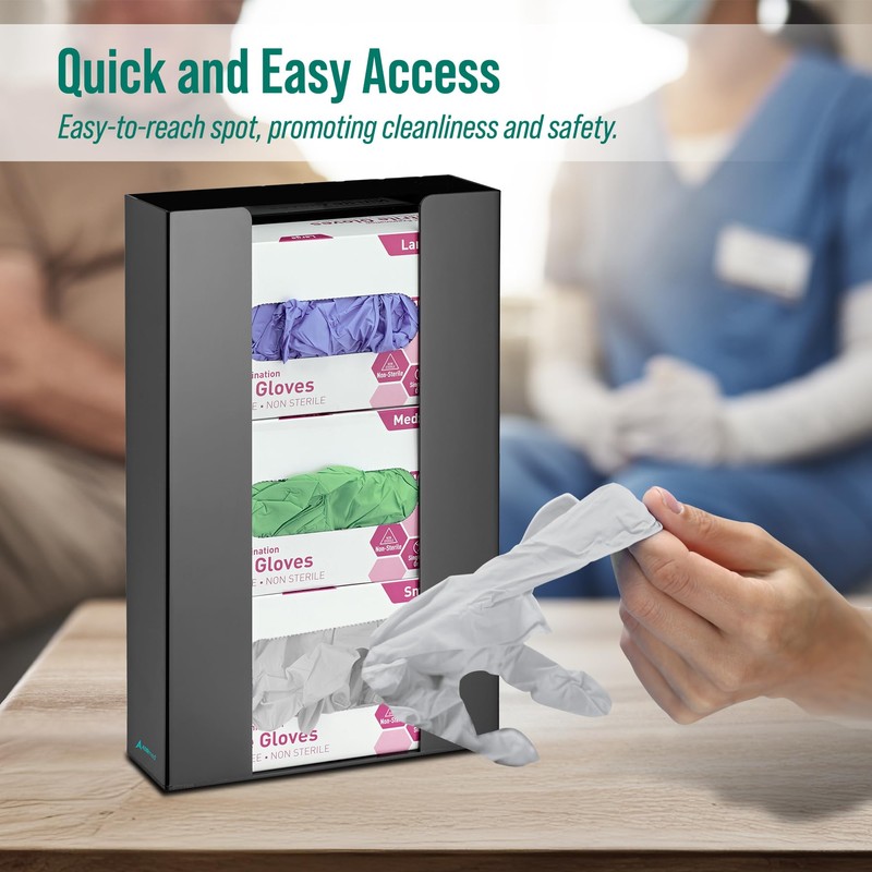 Adir Glove Holder for Wall Mount – Acrylic Glove Dispenser