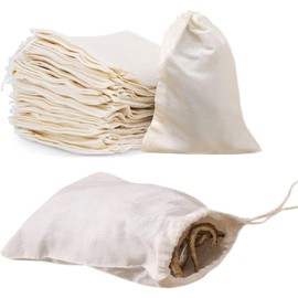 Bolsas de algodón de 12 unidades, bolsas de muselina de algodón, con cordón, para bodas, fiestas y manualidades Bolsas de Regalo Joyas, Abalorios, Almacenamiento para Recuerdos de Boda