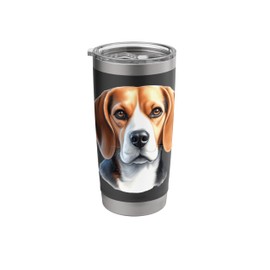 Beagle Dog Portrait Stainless Steel Insulated Tumbler
