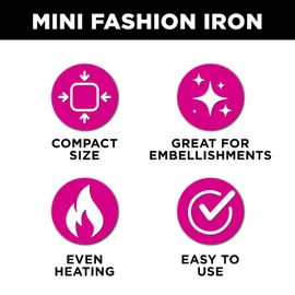 Tulip Mini Iron - Small Heat Press for T Shirts, Hats, Gems, Patches, Vinyl Transfer Projects