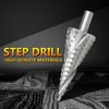 Step Drill, Hexagonal, Spiral, Sharp, Titanium Coated Spiral, HssSteel Drill,