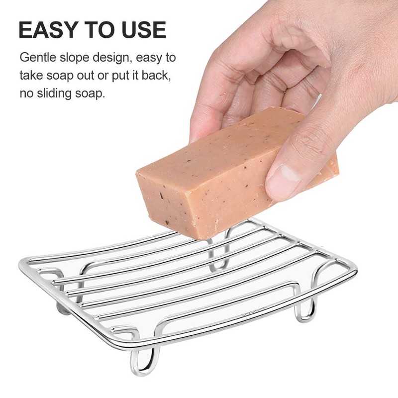 GUUKAR Bar Soap Dish Holder for Shower Bathroom Stainless Steel