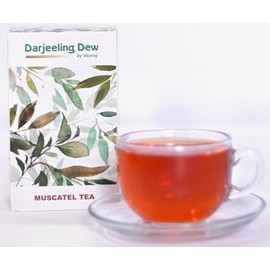 Darjeeling Dew Muscatel Tea by Vaanaj, Premium Loose Leaf Black Tea