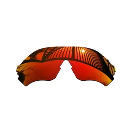 MYCOURAG UV Protection Polarized Replacement Lenses for Oakley EVZero Range OO9327 Sunglasses Frame - Fire Red Mirror Coated Polarized