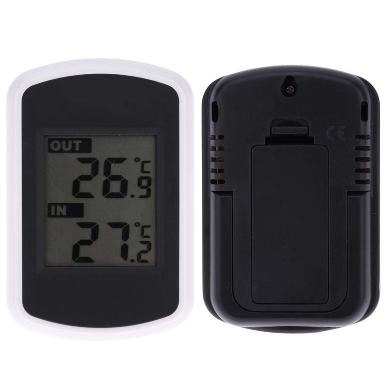 Irishom LCD Digital Wireless Indoor Outdoor Thermometer Temperature Measurement Tester