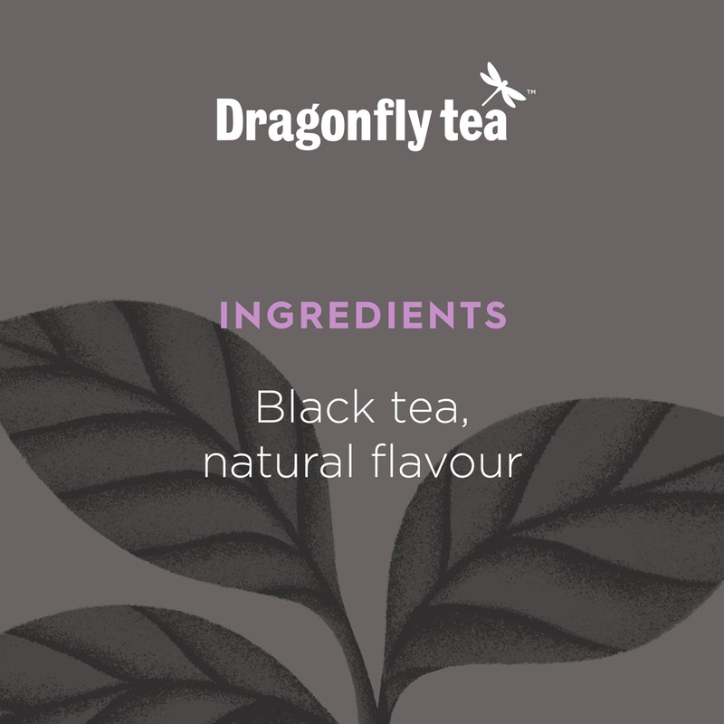 Dragonfly Glorious Earl Grey Black Tea, 4 x 40 Organic