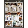 JEBBLAS Cocktail Napkins Disposable Beverage Bar Napkins Black Linen-Like Square