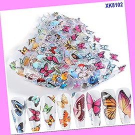 10pcs 20x4cm Leopard Tiger Print Snake Skin Animal Nail Foil Transfer Sticker Xk8102 for Nails Design Nail Art Stickers Decals Supplies Manicure Tips Sticker Colorful for Nail Decorations