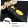 TEHAUX 1Lb Brass Stamping Hammer Mini Handle Double-Face Design for
