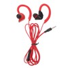 LABRIMP 1pair Wired Headphone Mic Earhook Headphones for Sports Earbuds