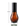 ericotry 3PCS 30ml/1oz Refillable Amber Glass Sprayer Bottles Cosmetic Containers
