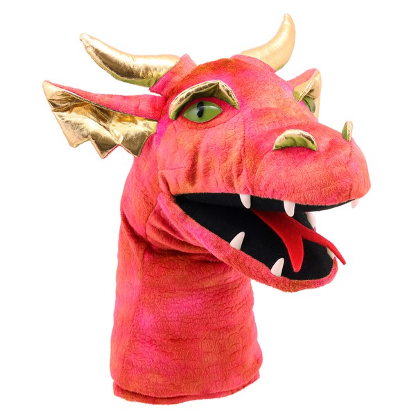 The Puppet Company - Large Dragon Heads - Dragon (Red) Hand Puppet