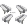 Oojami 4 Pack Table Runner Plastic Ideal for Table, Birthday