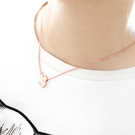 ELBLUVF 18k Plated Stainless Steel Rose Gold Plated Zircon Stone Elephant Animal Lucky Elephant Necklace For Women Jewelry