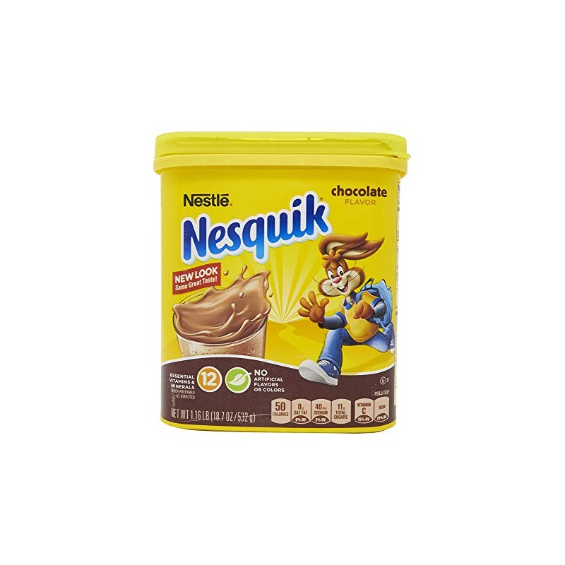 NesQuik Chocolate Powder Drink Mix, 18.7 Ounce