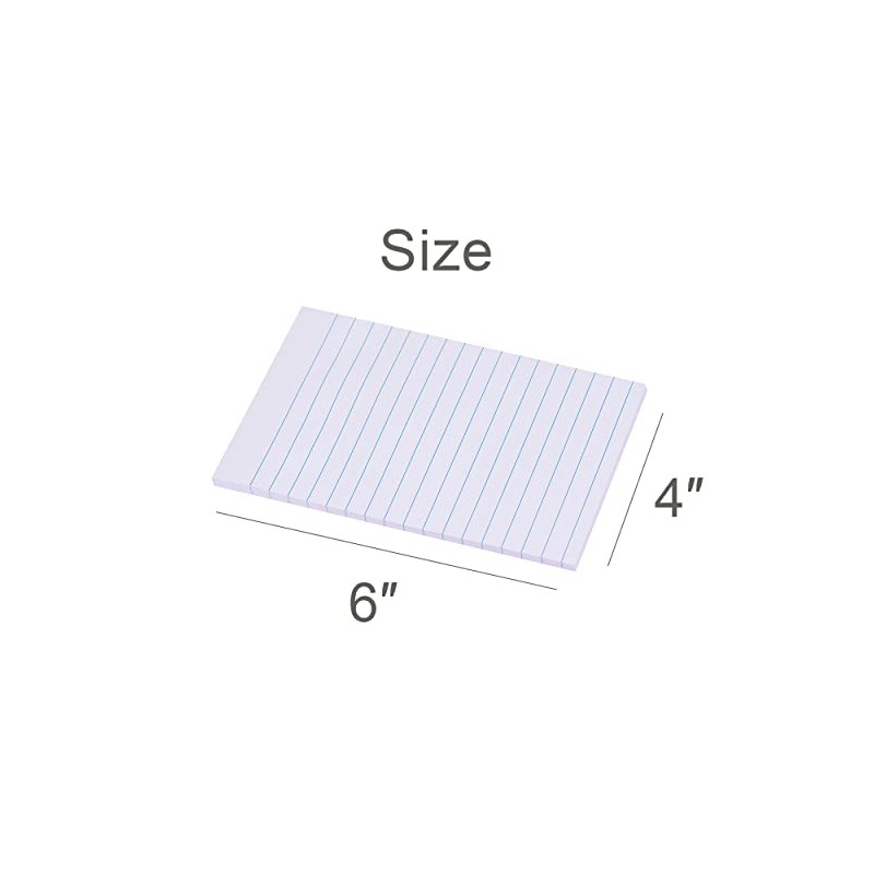 Vanpad Lined Sticky Notes 4X6 in Light Purple Pink Ruled