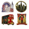 12 London Souvenirs Metal Fridge Magnets British Union Jack England