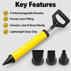Manual Grouting Gun Mortar Sprayer Applicator with 4 Nozzles, Cement