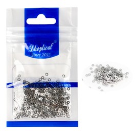 （1000 Pcs）Eyeglasses Gasket Metal 1.2/1.4MM Eyewear Part for Glasses Shop and Manufacture By Dhoptical ((1000 PCS) 3.0mm*1.4mm*0.3mm(Commonly Used))
