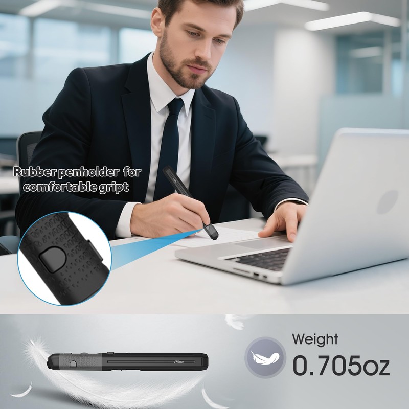 Plima Pocket Ergonomic Pen Mouse Vertical Mouse,DPI 800/1200/1600 Adjustable,Operate thisin