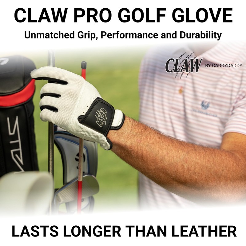CaddyDaddy Claw Pro Men’s Golf Glove - Breathable, Long Lasting