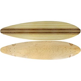 Moose Longboard 9.5" x 41" Top-Ply Bamboo Deck with Grit