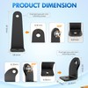 Nilight 2PCS Universal Side-Mounted Brackets Adjustable Compatible with Straight or
