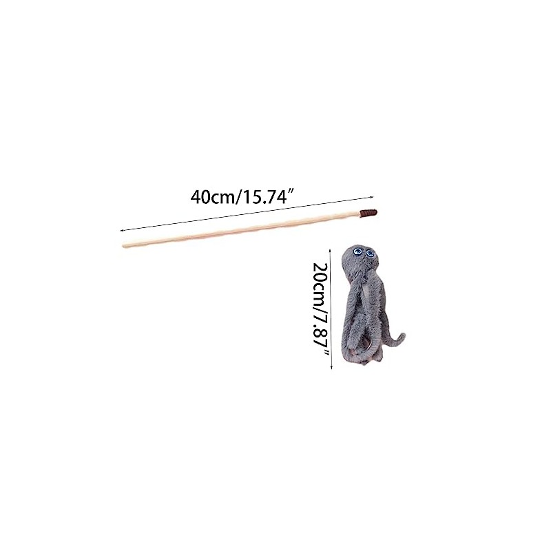 hokojix Lovely Cat Toy Funny Simulation Fish Furry Octopus Funny