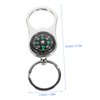Generic 3pcs Alloy Keychain Pendant with Compass Durable Key Ring