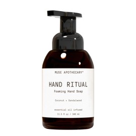 Muse Apothecary Muse Apothecary Hand Ritual - Aromatic and Nourishing Foaming Hand Soap, Infused with Natural Aromatherapy Essential Oils - USDA Certified Biobased - 11.5 oz, Coconut + Sandalwood