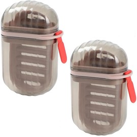 Travel Soap Container Leakproof Soap Case Soap Dish, 2Pcs Portable Bar Soap Holder Travel Soap Case with Lid, Portable Soap Case Soap Container, Travel Soap Case Soap Container for Traveling