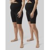 VERO MODA MATERNITY Women's Shorts (Pack of 2), Black/Pack: black.