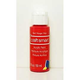 Craft Smart Acrylic Paint 2 Fl.oz. 1 Bottle Red