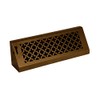 SteelCrest Bronze Series Victorian Triangular Baseboard Register - Oil Rubbed