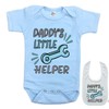 Daddy's Little Helper Mechanic -Cute Automotive Car Baby bodysuit onesie