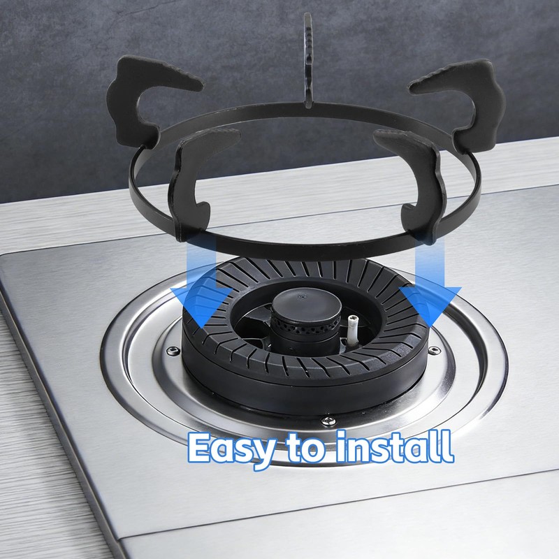Risbay Cast Iron Gas Stove Wok Rack Wok Stand Support