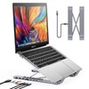 Mukiya USB C Laptop Docking Station Stand, USB C Dock
