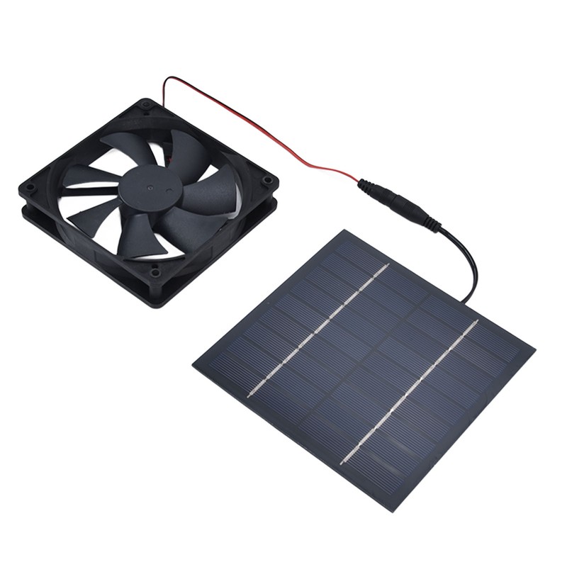 Solar Powered Exhaust Fan 10W Single Fan Waterproof Solar Panel
