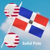 Yamiuo Dominica Mini Flag, 12 Pack Dominican Hand Held Small