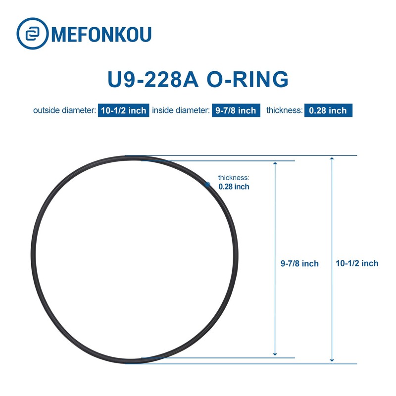 MEFONKOU U9-228A Pump Seal Plate Clamp O-Ring for Sta Rite