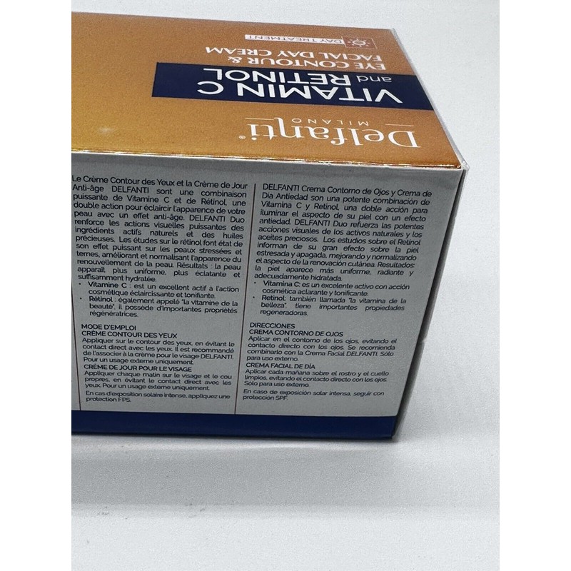 Delfanti Vit. C & Retinol Eye Contour And Facial Day